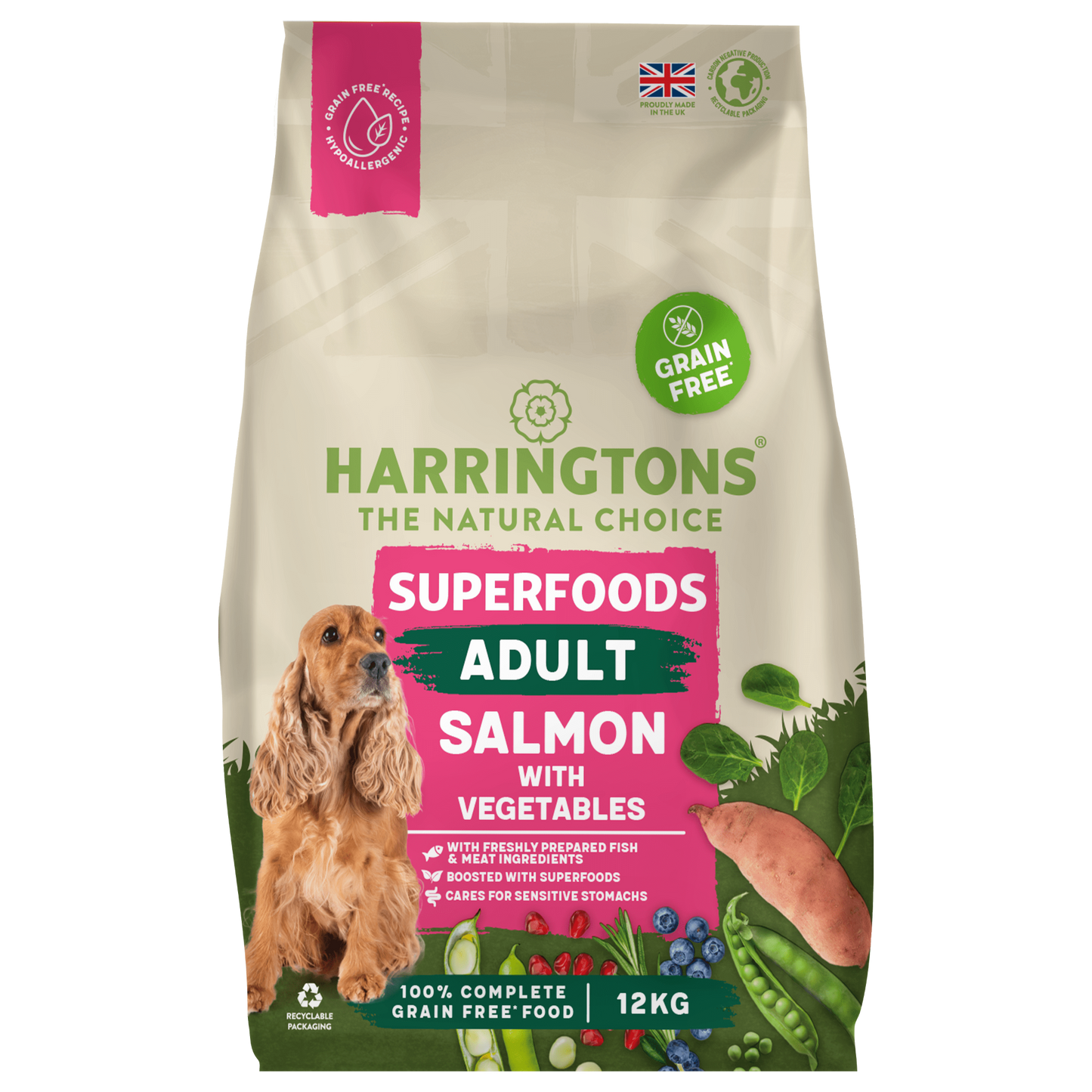 Harrington''s Grain Free Superfoods Salmon 12kg