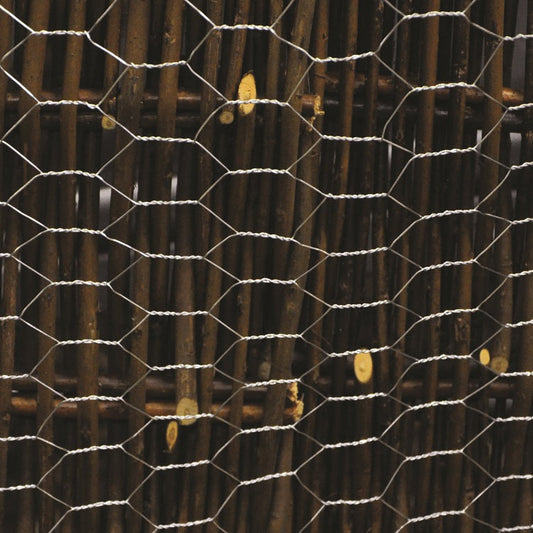 25mm Square Galvanised Mesh Wire Netting Outdoor Garden Fencing