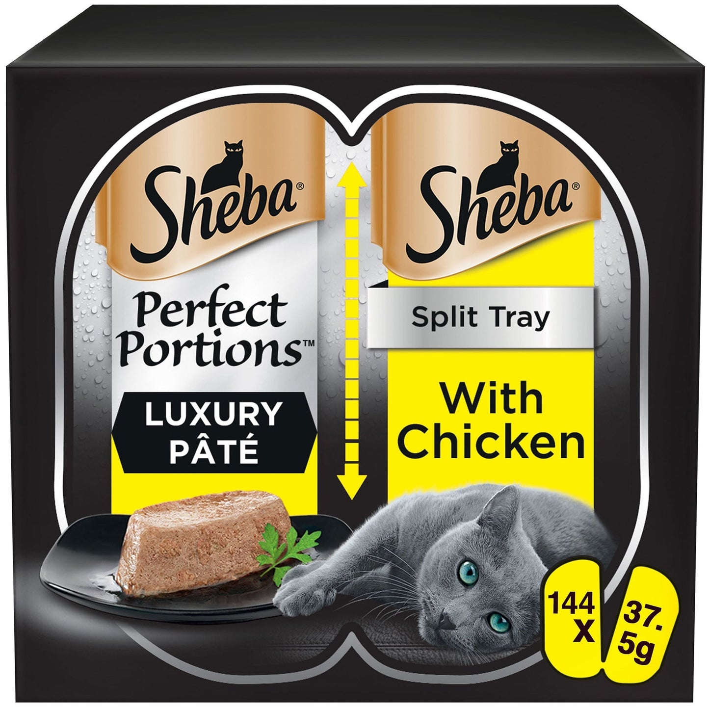 Sheba Perfect Portions Adult Wet Cat Food Trays Chicken in Pate 6 x 37.5 - Case of 8