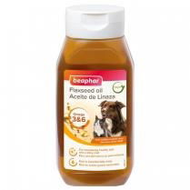 Beaphar Flaxseed Oil Supplement for Cats and Dogs 430ml - Case of 6