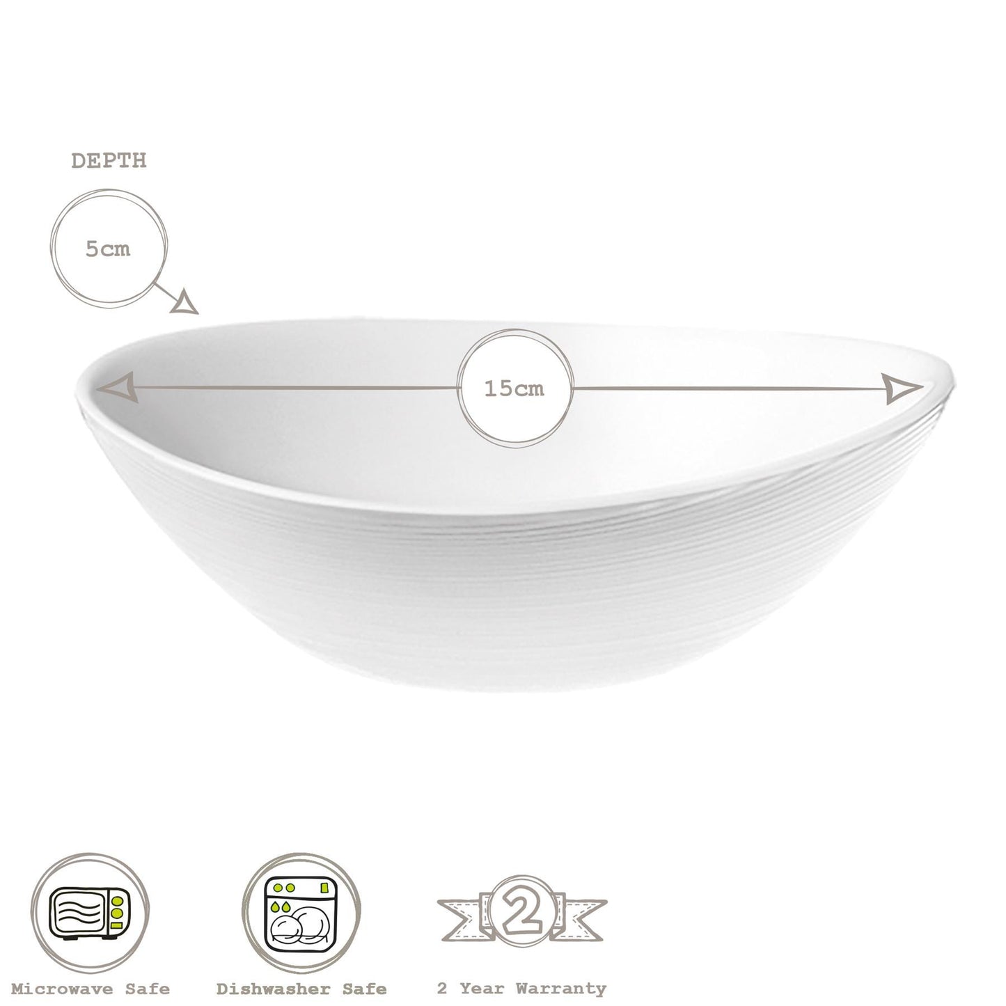 18pc Prometeo Glass Dinner Set
