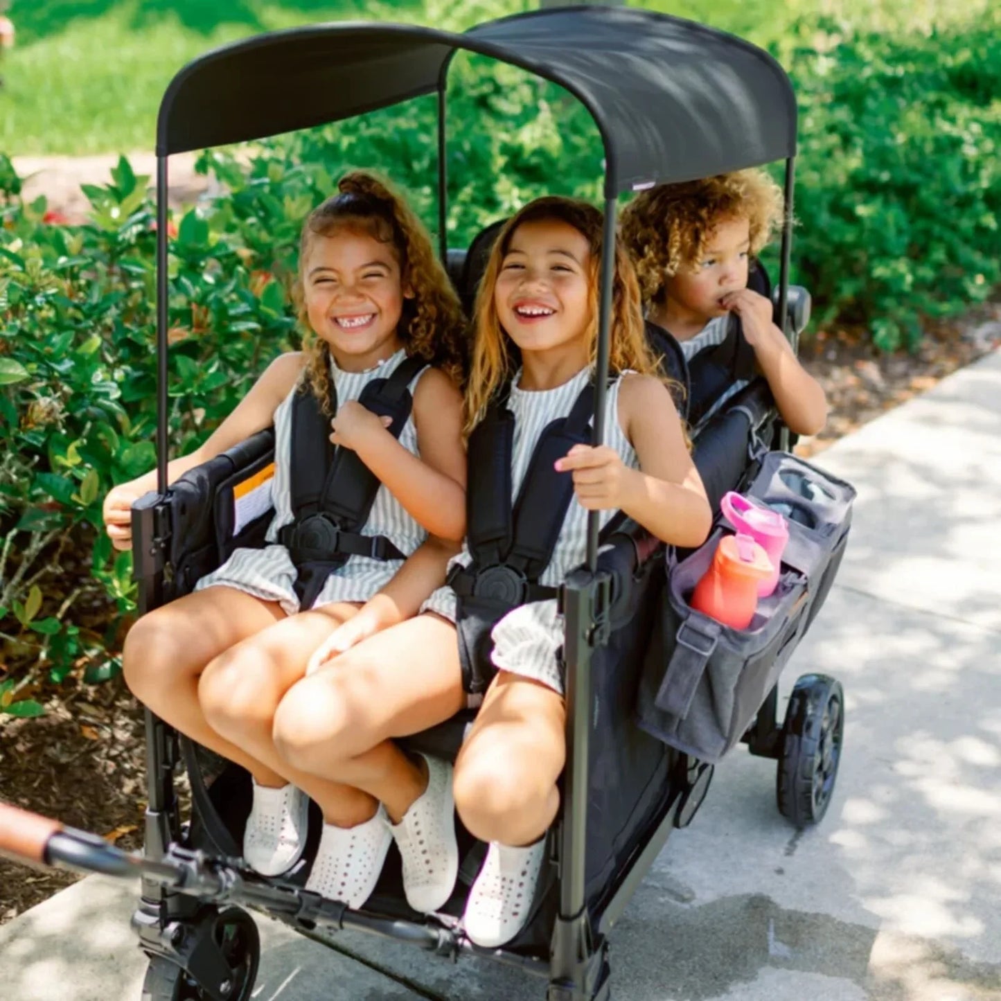 Wonderfold W4 Elite Pro Stroller Wagon - Jet Black