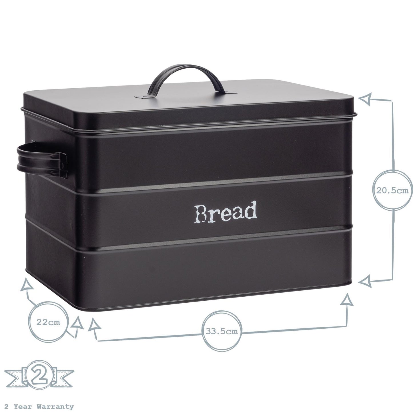 Vintage Metal Bread Bin