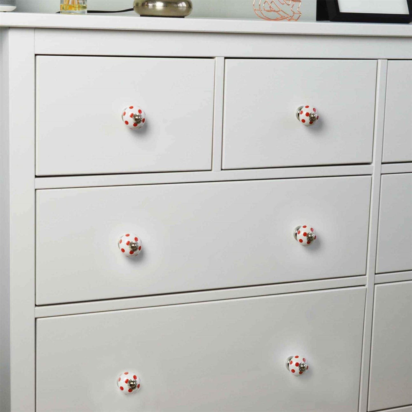 Round Ceramic Cabinet Knobs - Spot - 9 Colours