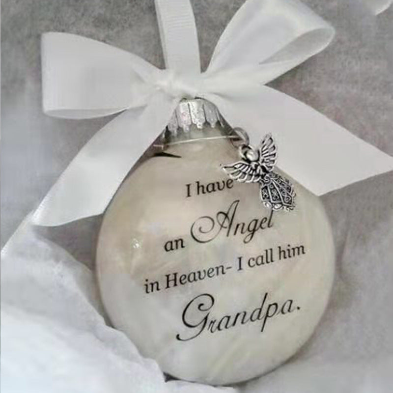 Angel In Heaven Badminton Plastic Ball Ornament Christmas Tree Pendant