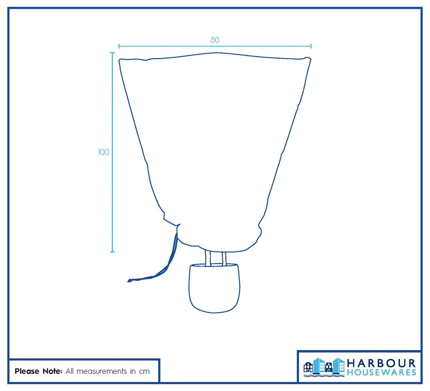 Plant Fleece Frost Protection Cover with Drawstring