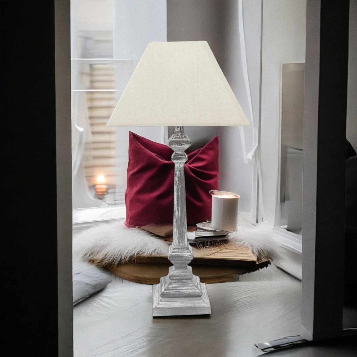 45CM TRADITIONAL LAMP AND SHADE