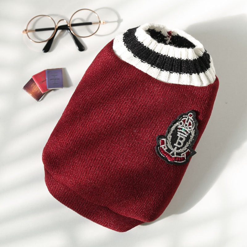Knitted Vest V-neck Pet Clothes