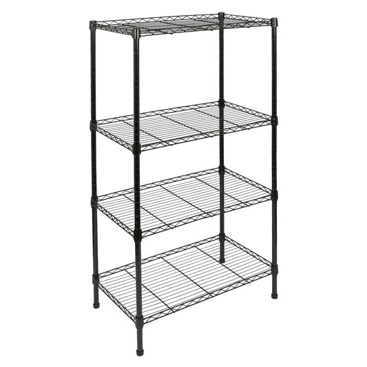 Adjustable Wire Shelving Unit - Black