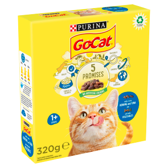 6 x Go Cat Tuna & Herring & Veg 320Gm