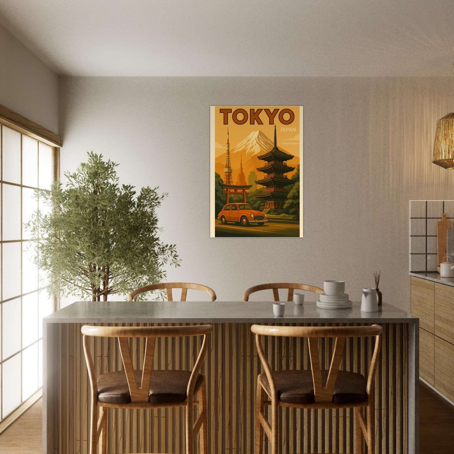 Vintage Tokyo Travel Poster