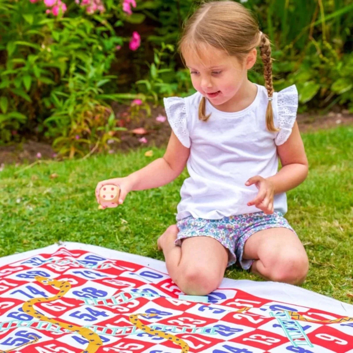 TP Wooden Giant Snakes & Ladders Game