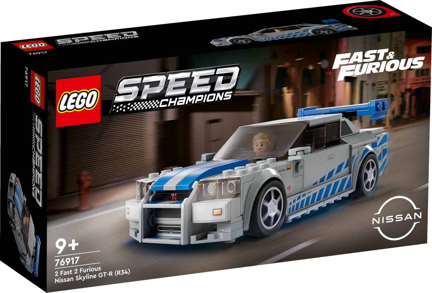 Lego Speed Champions 76917 2 Fast 2 Furious Nissan Skyline GT-R (R34)