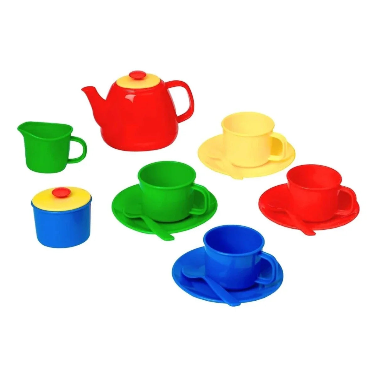 Peterkin Tea Set in Carry Case - Primary Colours