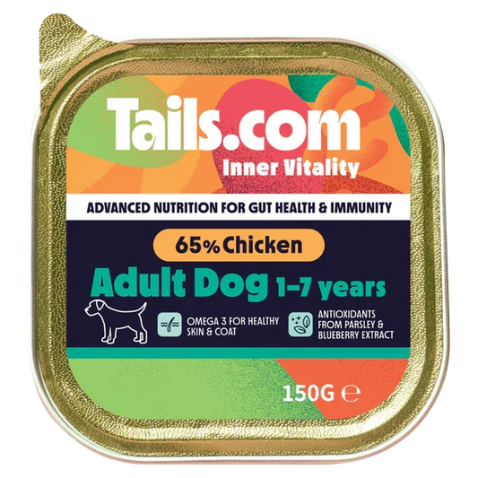 Tails.com Inner Vitality Adult Chicken Alu Tray 150g