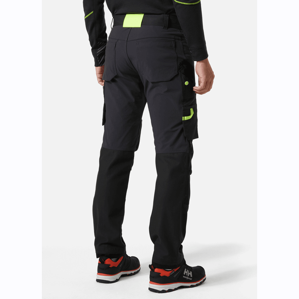Helly Hansen 77407 Oxford 4X Stretch Work Pants Trousers Ebony / Black