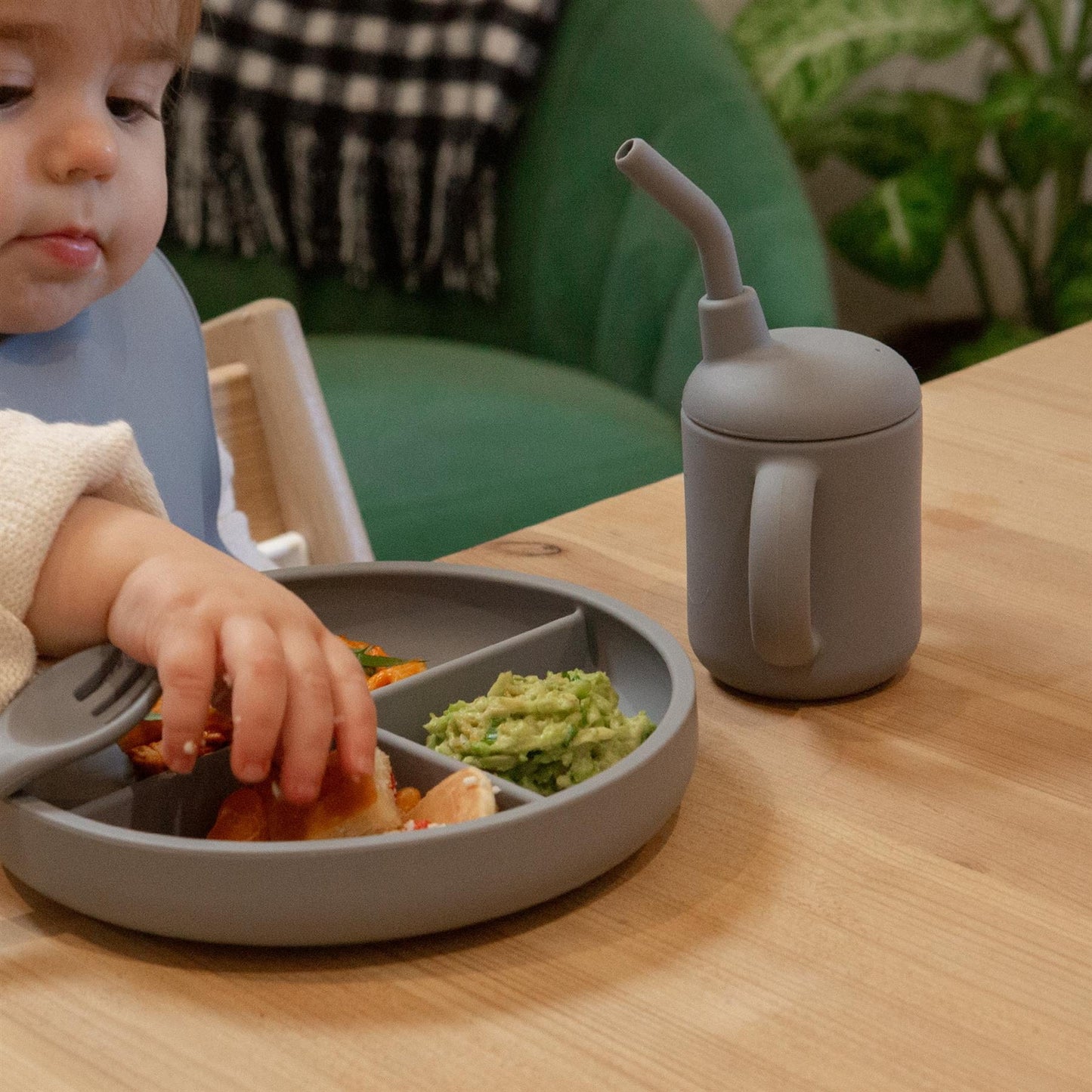 Silicone Divided Baby Suction Plate