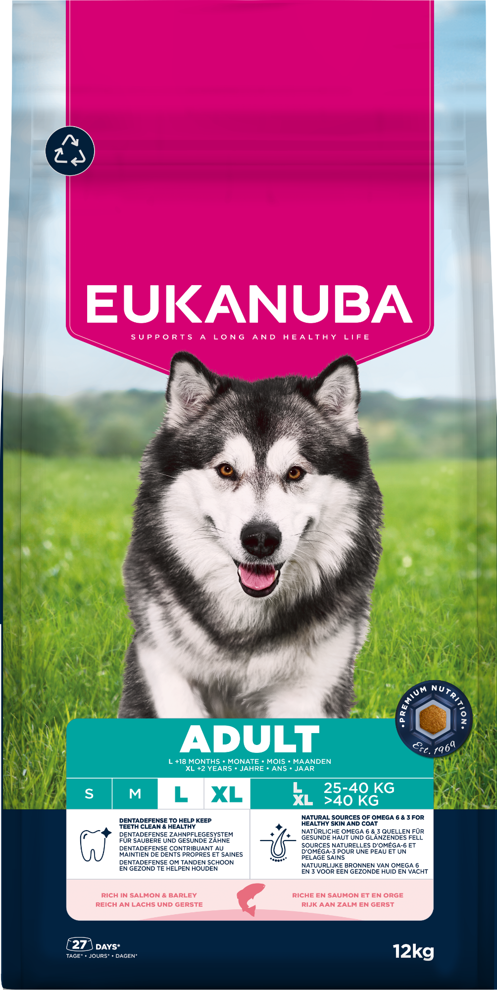 Eukanuba Dog Adult Salmon & Barley 12kg