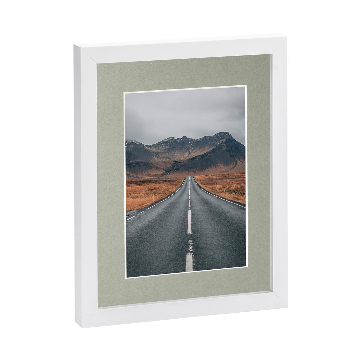 White 8" x 10" Photo Frame with 5" x 7" Mount