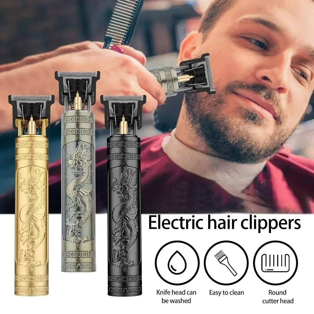 T9 USB Rechargeable Electric Hair Clipper Machine Man Shaver Trimmer Barber Technical Beard Trimmer For Men Hair Care Cutting