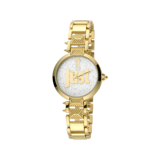Just Cavalli Women's Gold Stainless Steel Watch, Silver Dial Jc1l076m0135