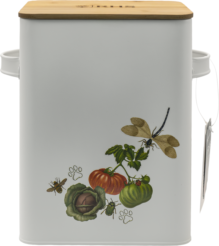 RHS Pets in the Garden Food Storage Tin & Scoop