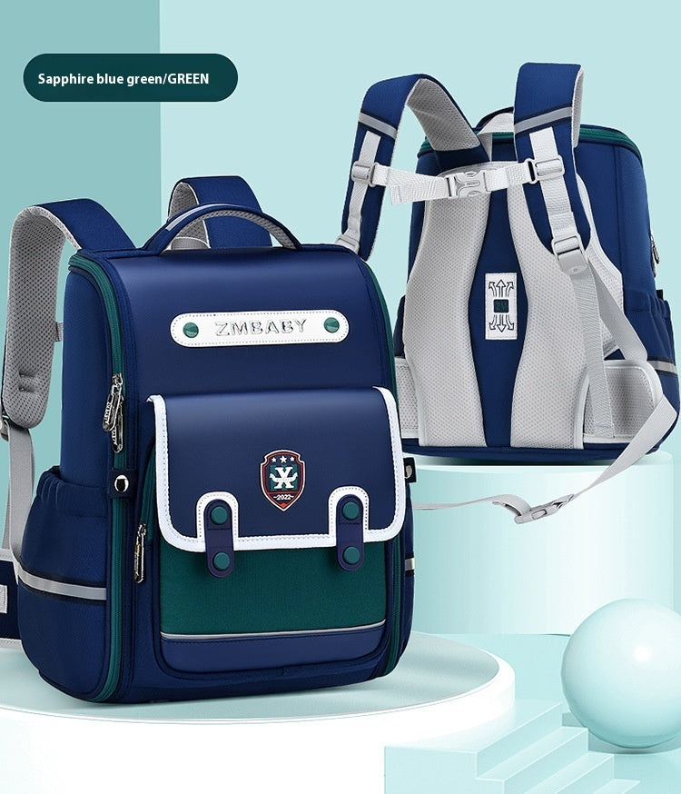 New Sesame Baby Primary School Schoolbag Grade 1-3-6 British Style Boys' Schoolbag Lightweight Girls Backpack