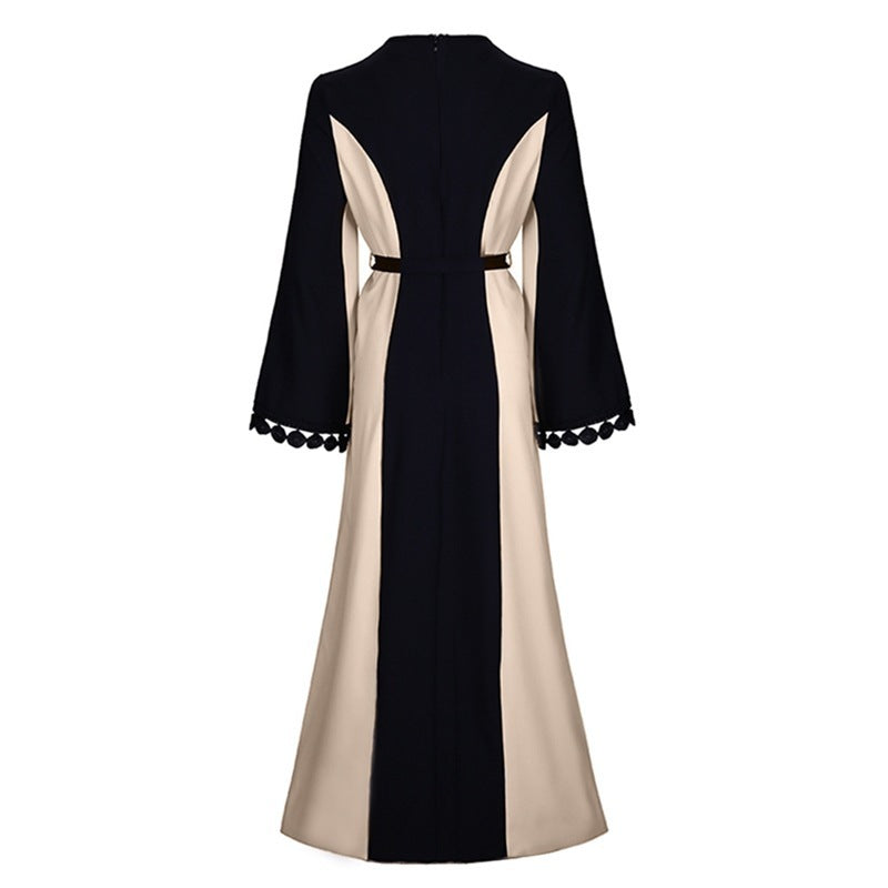 Middle Eastern Patchwork Lace Abaya
