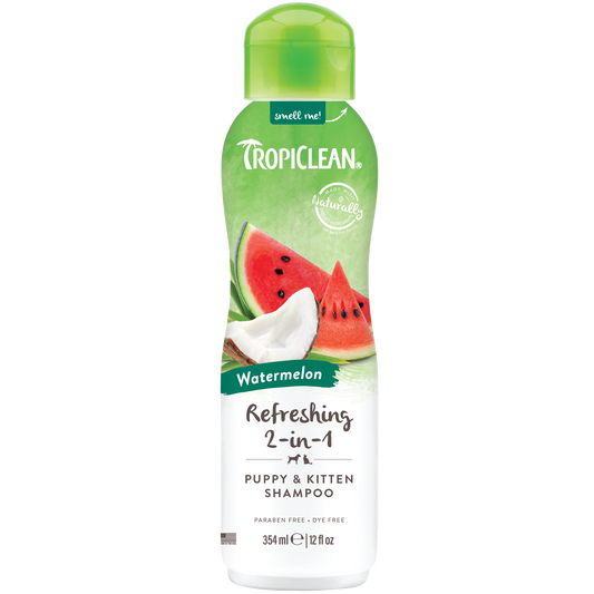 TropiClean Watermelon Luxury 2-in-1 Shampoo and Conditioner for Pets 355ml