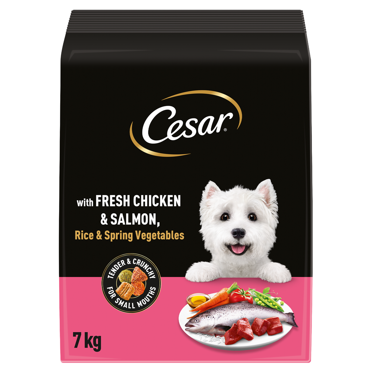 Cesar Dog Complete Dry with Chicken Salmon and Vegetables 7kg