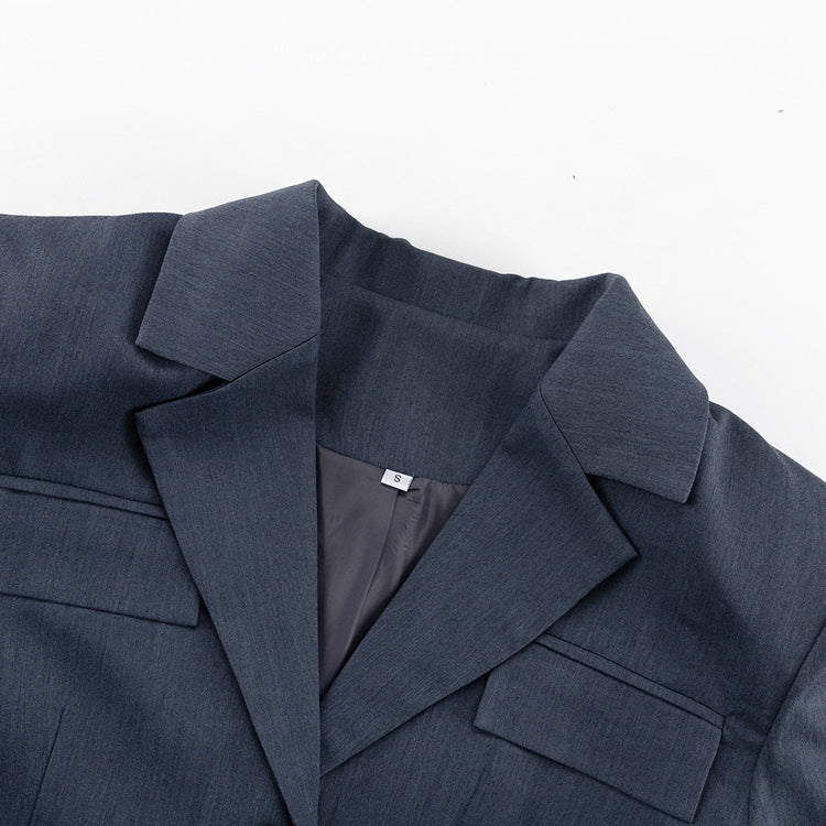 Tailored Blazer & Trousers Co-ord Set - Grey