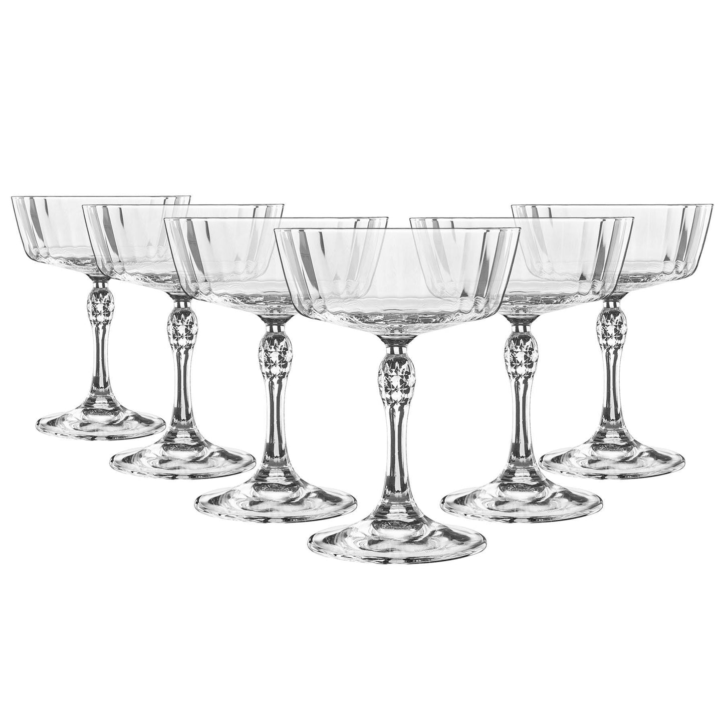 275ml America '20s Champagne Saucers - Pack of Six