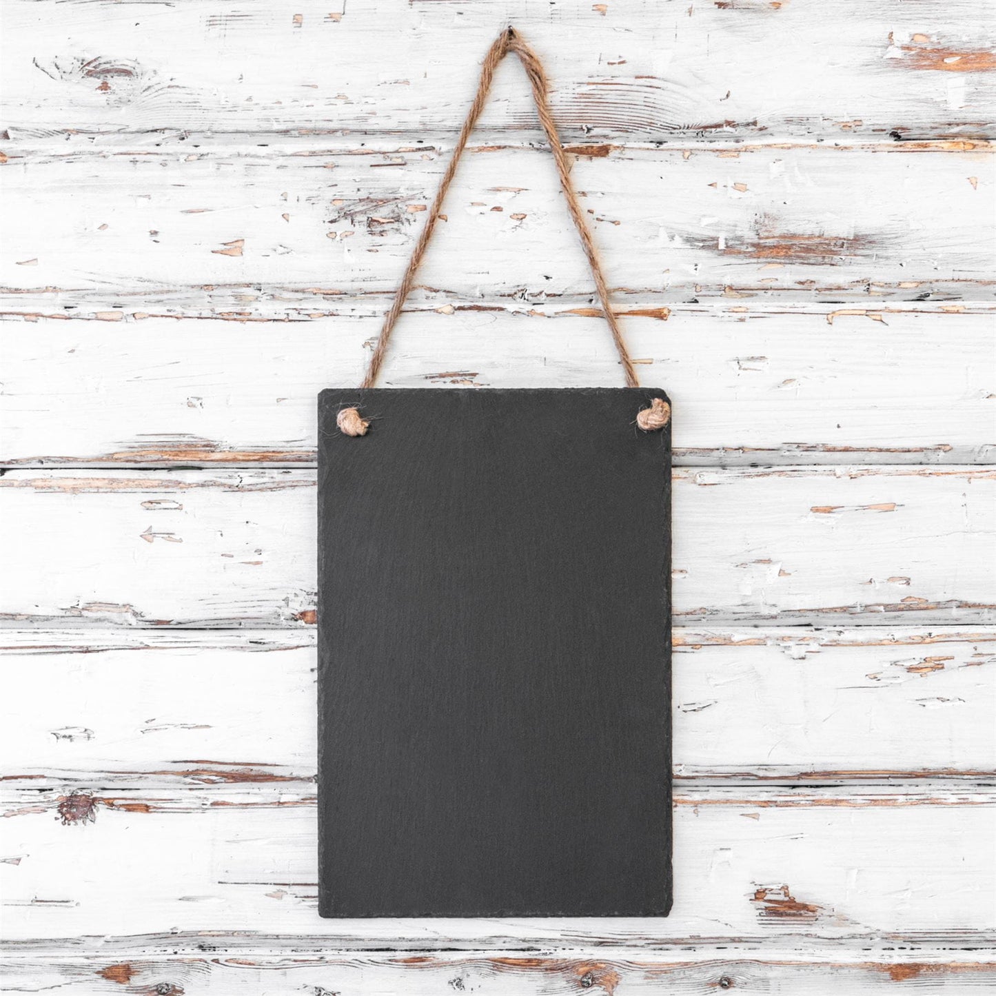 20cm x 30cm Rectangle Slate Hanging Notice Board