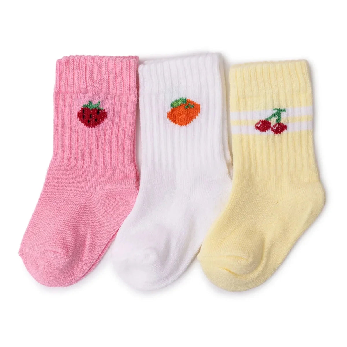 HelloBaby Girls 3-Pack Baby Socks Striped None - Pink
