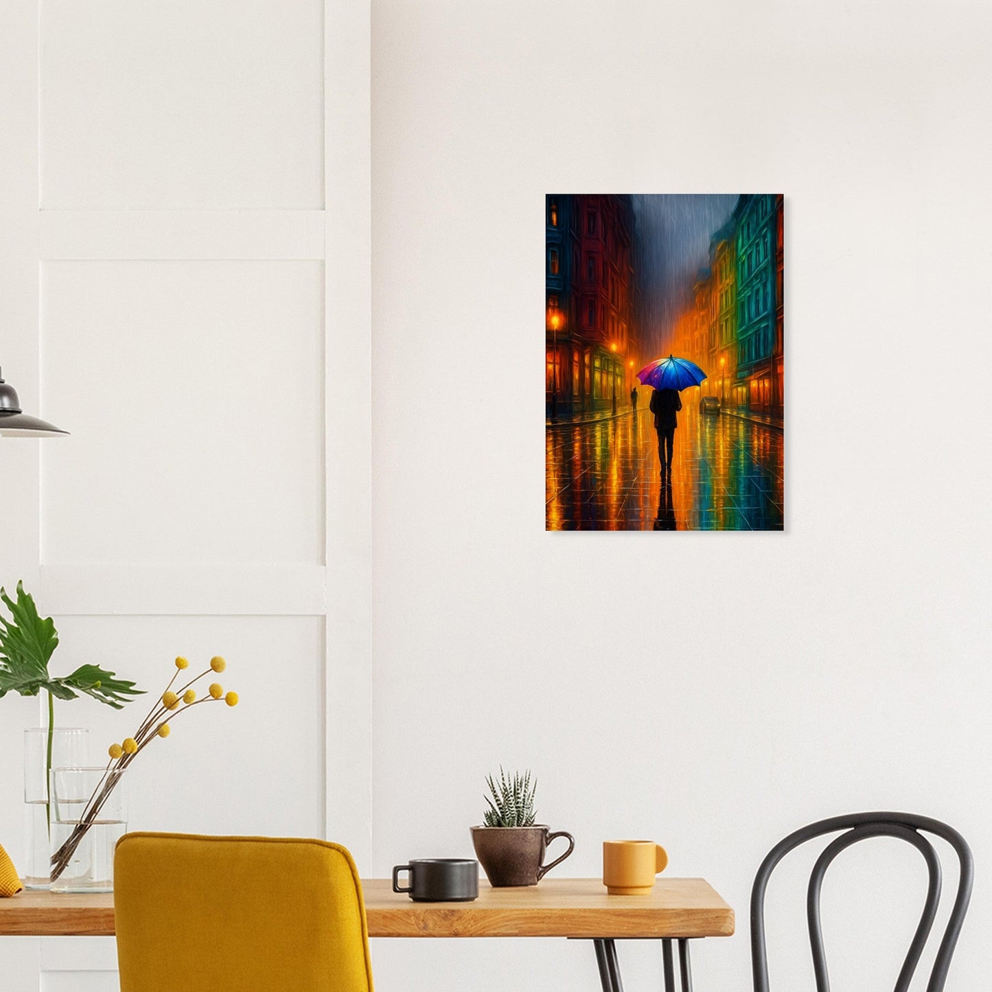 Moody Urban Street Scene Poster