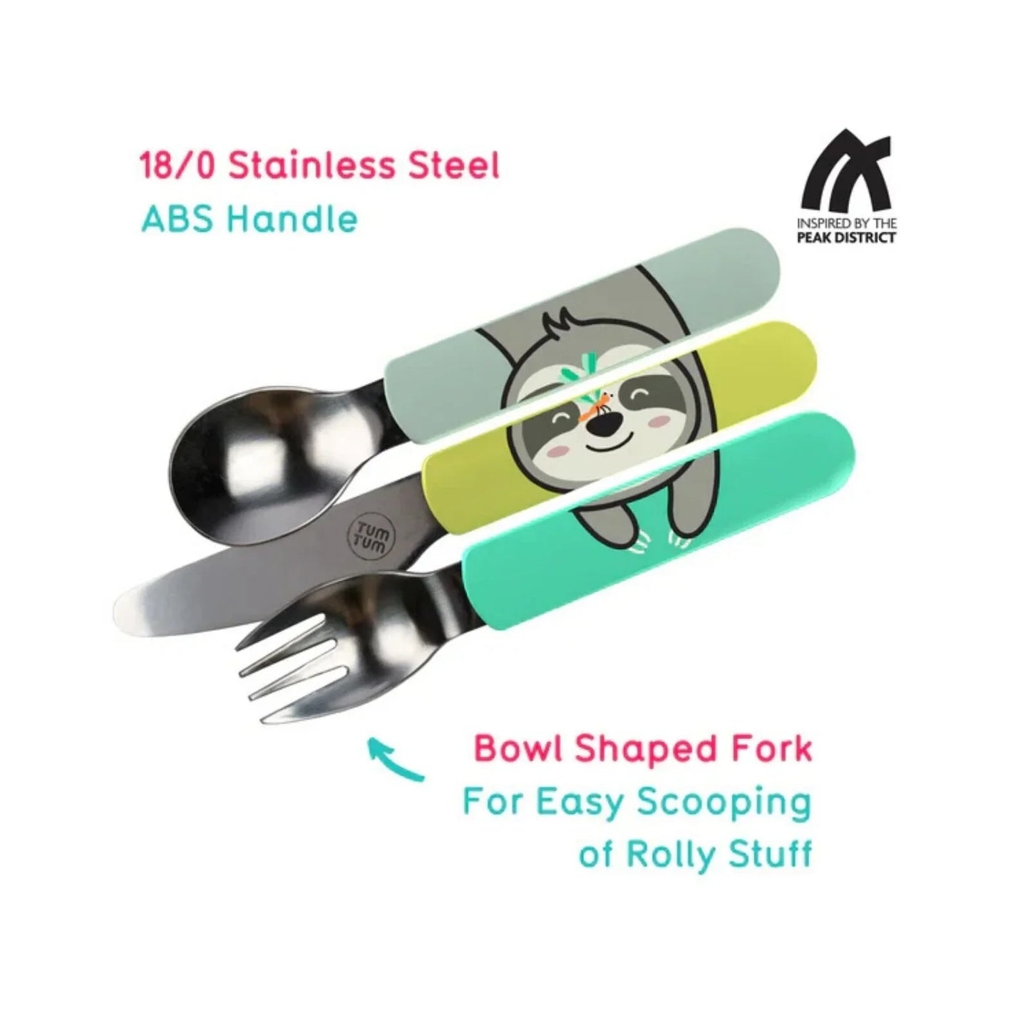TUM TUM Travel Cutlery Set with Case - Stanley Sloth