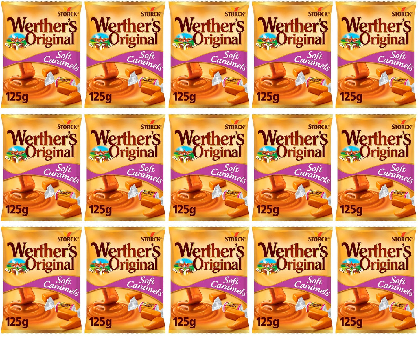 15 x Werther's Original Soft Caramel 125G