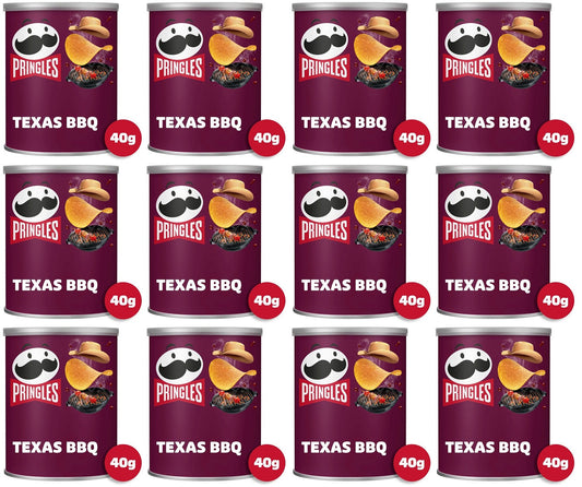 12 x Pringles Texas Bbq Sauce 40G