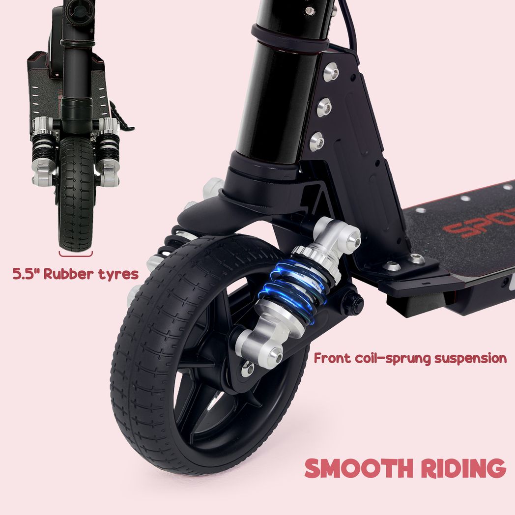 SPORTNOW Folding Electric Scooter w/ LED Lights and Display