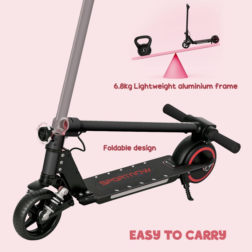 SPORTNOW Folding Electric Scooter w/ LED Lights and Display