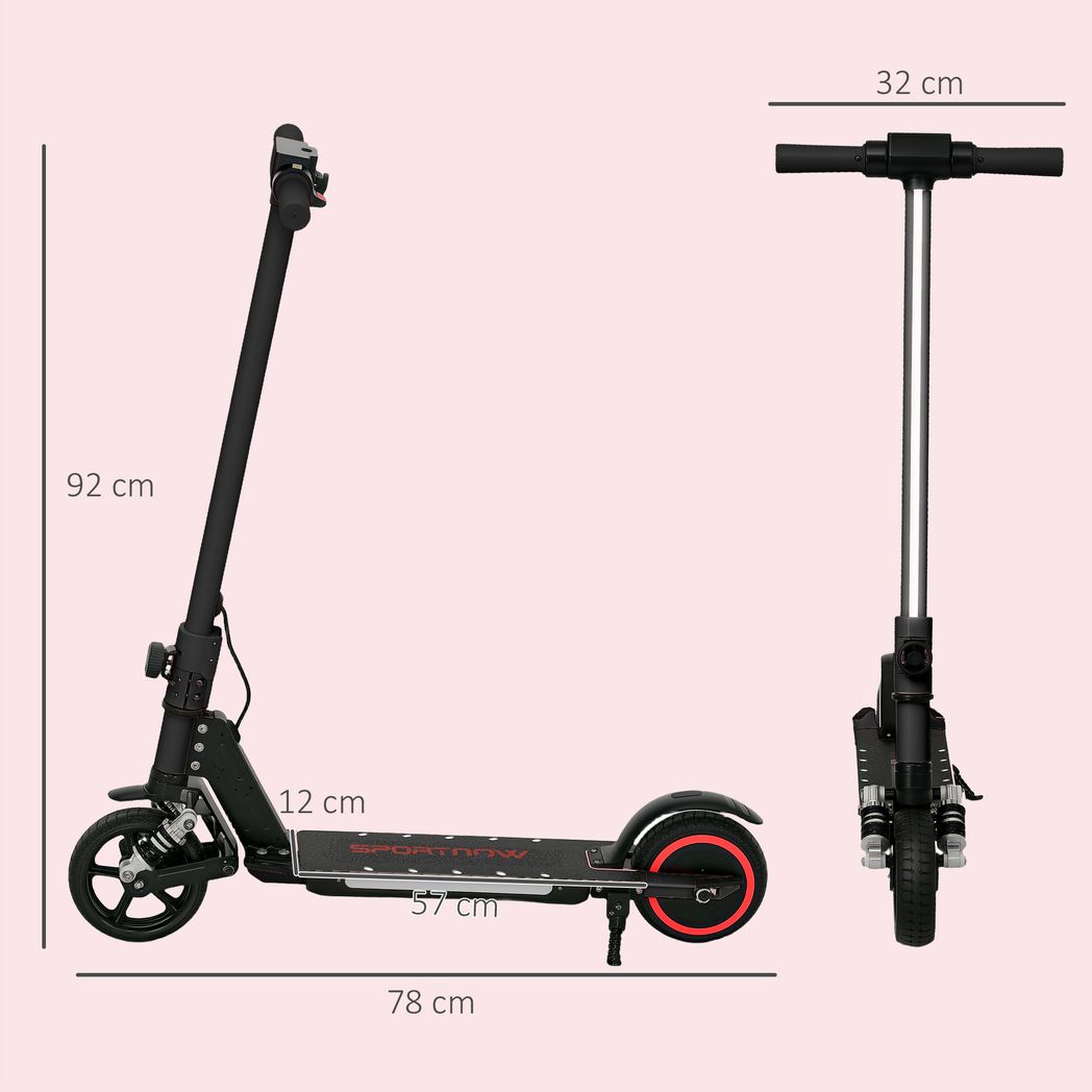 SPORTNOW Folding Electric Scooter w/ LED Lights and Display