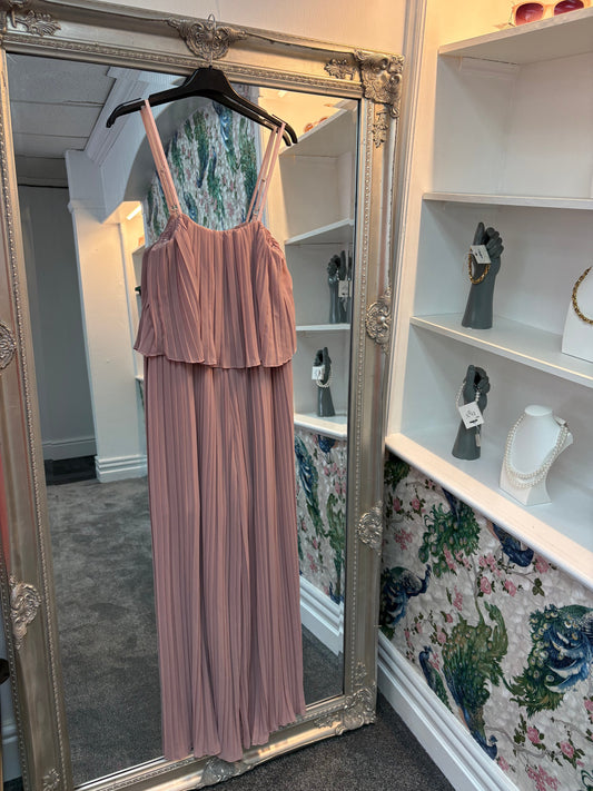 Luxtyle Pleated Cami Jumpsuit | Wide-Leg Jumpsuit | One Size 8-14