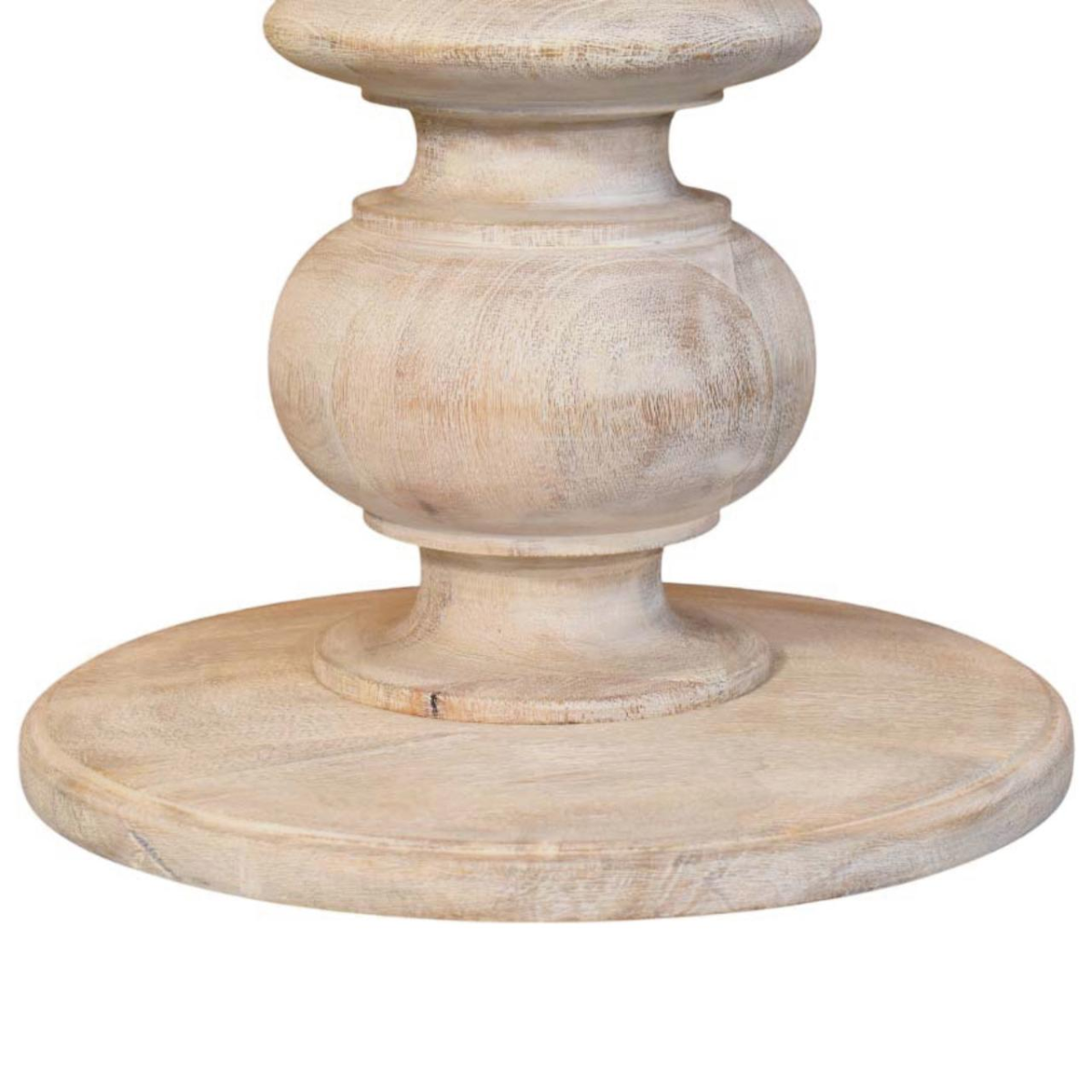 Artisan Furniture Solid Wood The Bellis Marble Accent Table, Beige