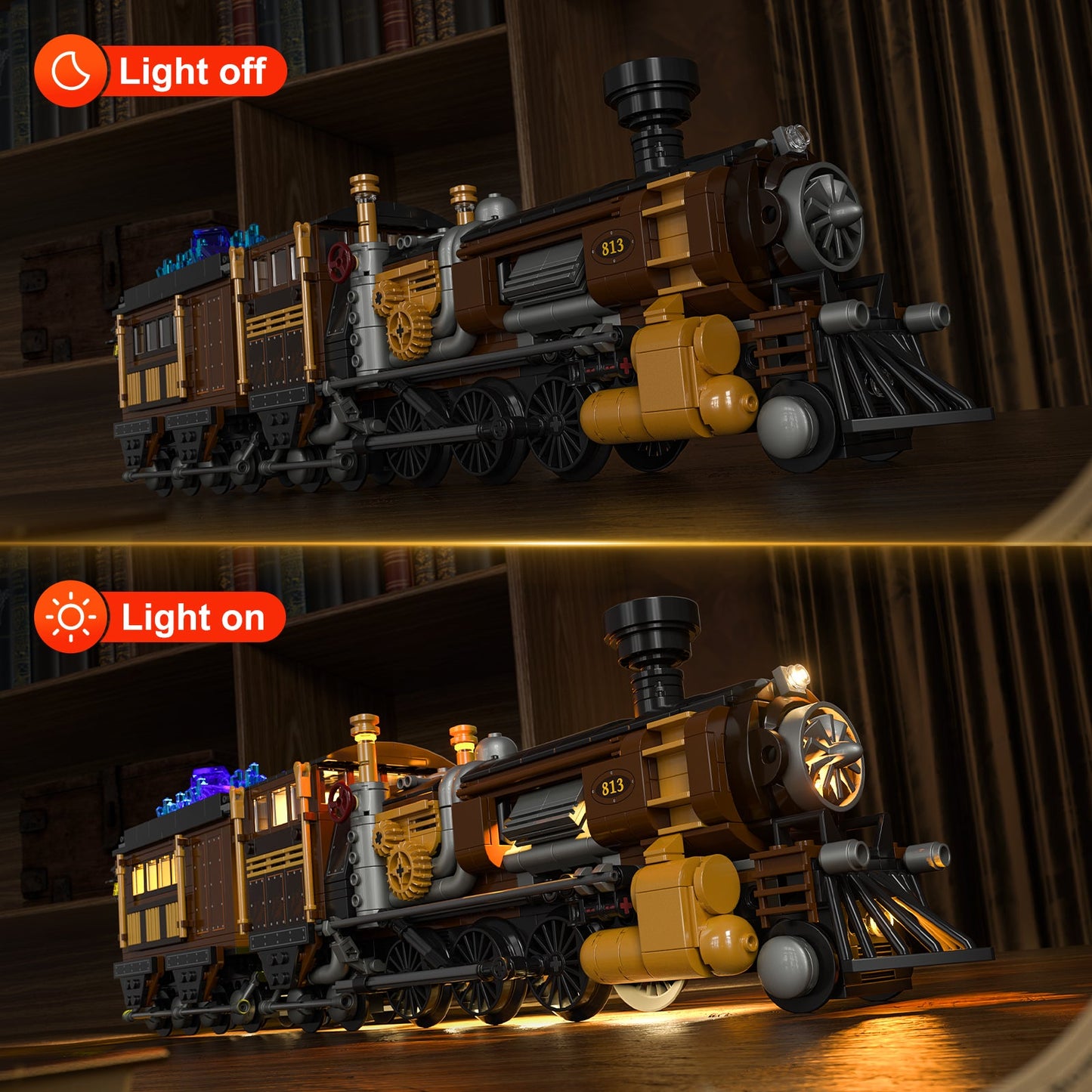 LUMIBRICKS - FUNWHOLE Steampunk Ore Train F9006