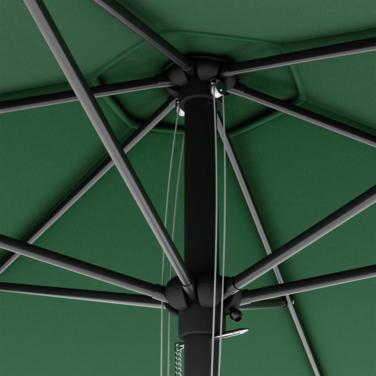 2.8m Patio Sun Umbrella Parasol Outdoor Green BASE NOT INCLUDED