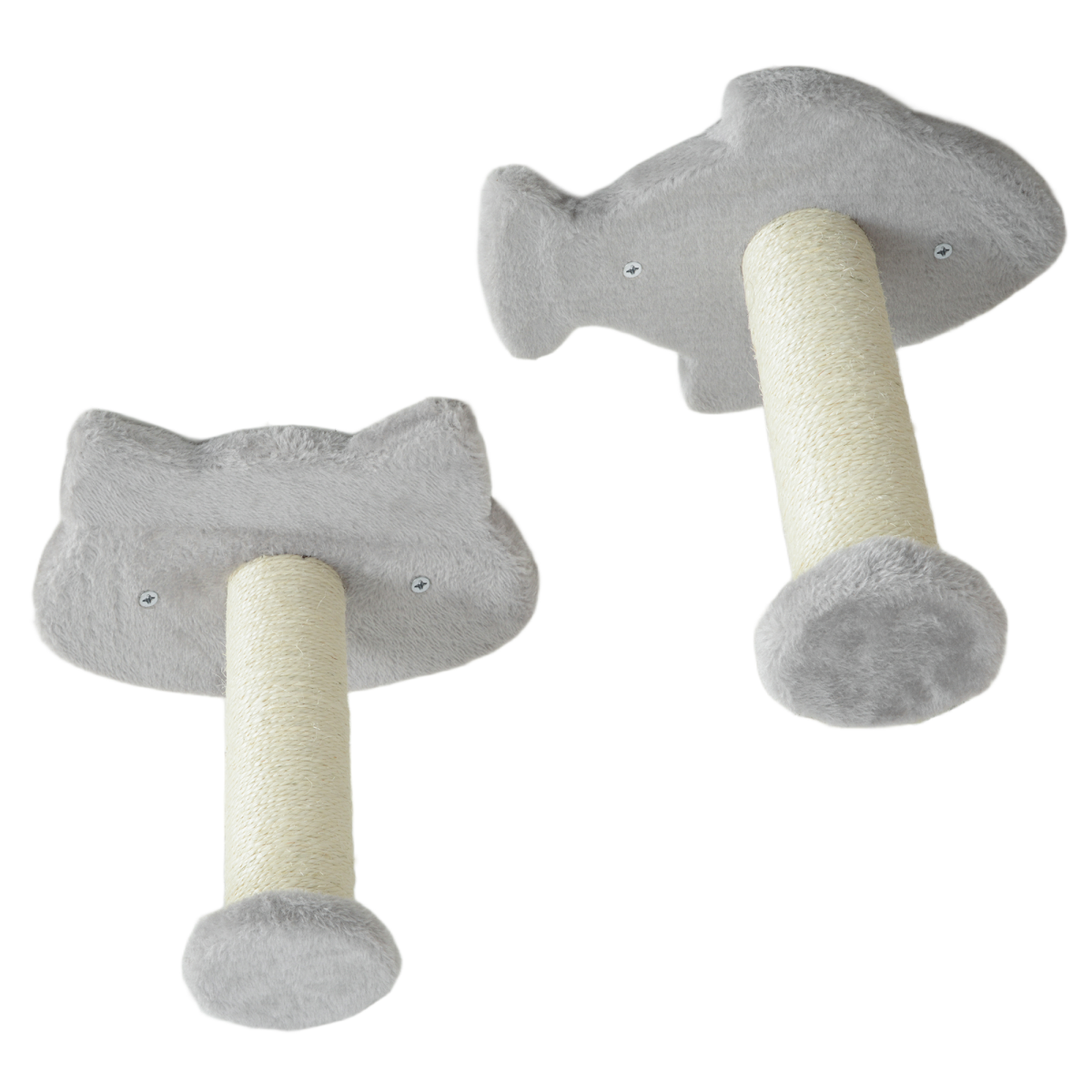 PawHut 4PCs Cat Wall Shelves with Steps, Ladder, Jumping Platforms