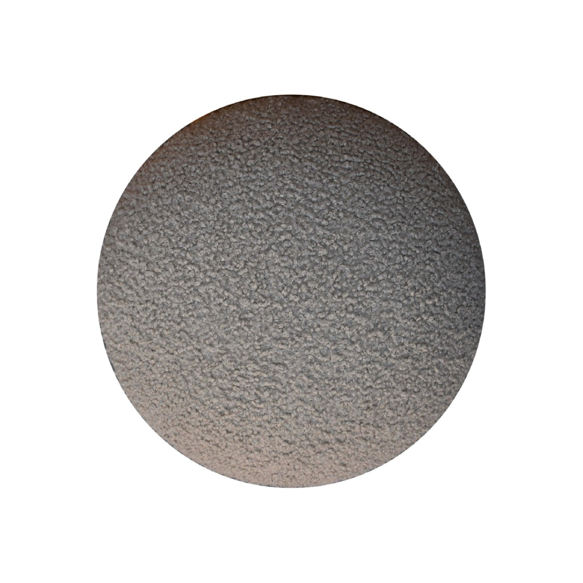 Artisan Furniture Solid Mango Wood Mud Boucle Mushroom Footstool
