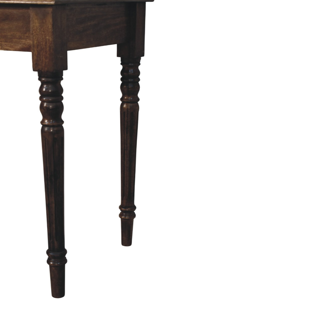 Artisan Furniture Solid Wood Heritage Turned-Leg Desk, 1 Drawer, Brown