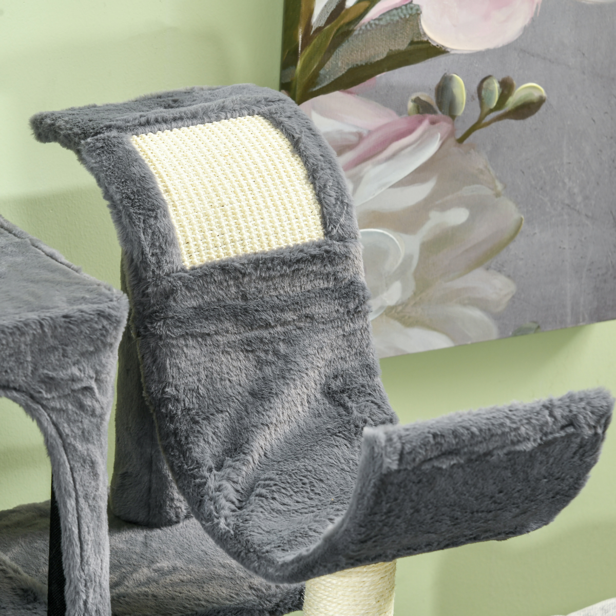 PawHut 177cm Cat Tree for Indoor Cats, Modern Cat Tower with Hammock - Dark Grey