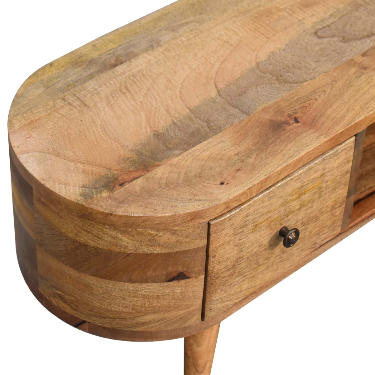 Artisan Furniture Solid Wood Mini Rounded Entertainment Unit